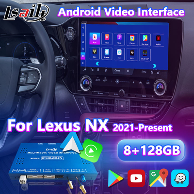 Interfaz de video del sistema multimedia Android Carplay para el Lexus NX NX200 NX250 NX350 NX350h NX400h NX450h