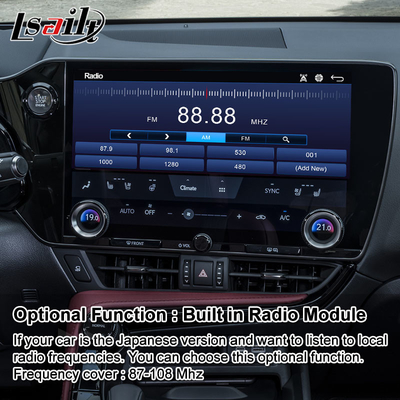Interfaz de video del sistema multimedia Android Carplay para el Lexus NX NX200 NX250 NX350 NX350h NX400h NX450h