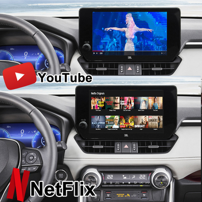 Android 13 Interfaz de infoentretenimiento Android para Toyota RAV-4 2023-Crown, Alphard, Harrier Actualización de pantalla OEM con sistema multimedia Android, YouTube