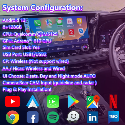 Lsailt Android Carplay Interfaz de vídeo multimedia para el 2023-Presente Lexus LM LM350h LM500h