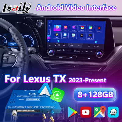 Interfaz de vídeo multimedia Android Carplay para el 2023-Presente Lexus TX TX350 TX500h