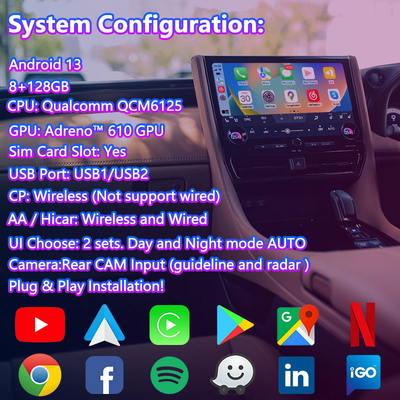 Interfaz de vídeo multimedia de Android Carplay para el Toyota Alphard Vellfire Serie 40 de 2023