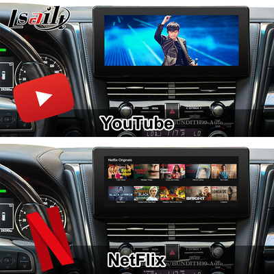 Android 13 Interfaz de vídeo Lexus Actualización de pantalla OEM para LM350 LM500H NX RX ES Kit de actualización incluido YouTube, NetFlix, CarPlay inalámbrico
