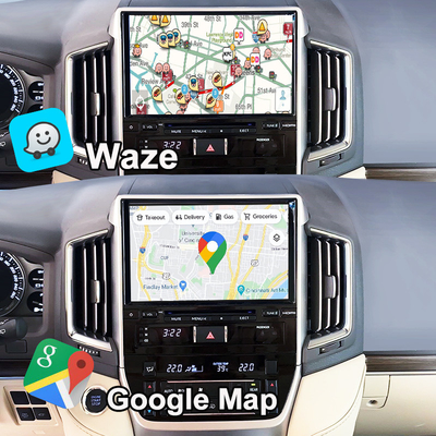 Interfaz multimedia Android para el Land Cruiser GX_R 2018-2021 LC200 inalámbrico Apple CarPlay y Android Auto Retrofit actualización