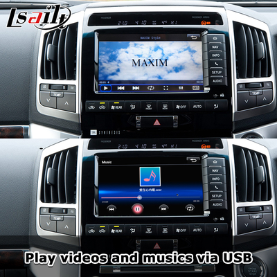 Interfaz Plug and Play Apple CarPlay para Land Cruiser 200 2013-2021 Multi-idioma, Cámara 360, Soporte de Cámara de Marcha Atrás