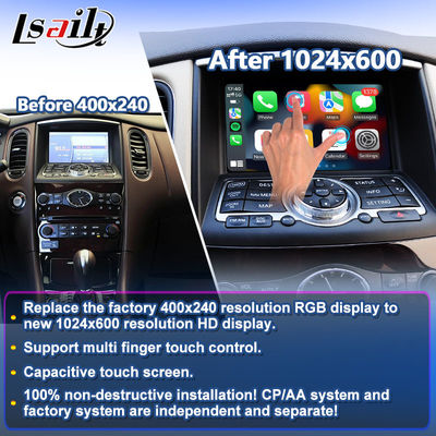 Lsailt Android Auto Carplay Screen para el año 2007-2017 Infiniti EX25 EX35 EX37 EX30d EX QX50