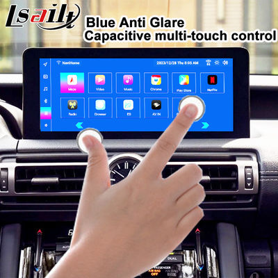 Pantalla Android 10.25 pulgadas de Lexus Qualcomm 8 núcleo GPS de navegación CarPlay Display para Lexus IS300 IS250 IS350 2020-2023