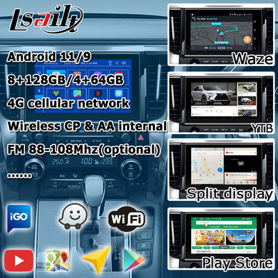 Interfaz de video Android Carplay para Toyota Alphard Vellfire AH40