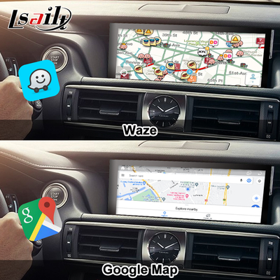 Lexus Android Screen Android 13 Multimedia Display 8 Núcleo Qulcomm para LEXUS IS200T IS300H IS350 Apoyo al control del joystick, YouTube, Google Play, CarPlay