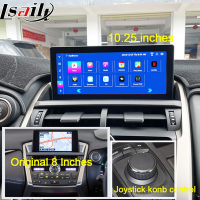 Pantalla Android Lexus 8 Core Qualcomm Multimedia Display para LEXUS NX200T NX300H 2014-2021, compatible con control de mando giratorio (Joystick Rotary Knot), YouTube, Google Play, CarPlay