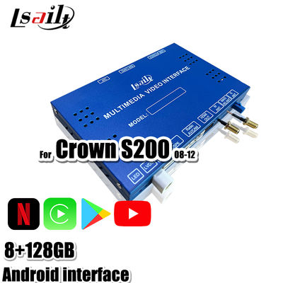 Android 13 Interfaz multimedia para Toyota Crown S200 URS206 2008-2012 Modelo Modulo de actualización de Android Incluido YouTube, NetFlix, Google Map