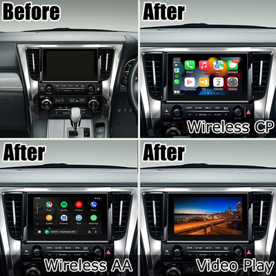 Toyota Alphard Vellfire AH30 serie de estilo OEM puro Carplay Android auto box modelo 2015-2022