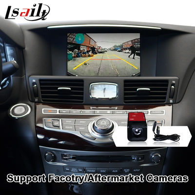 Interfaz CarPlay para Infiniti Q70 Q70L M35 M45 Fuga 2009-2019 Adaptador Android Auto Inalámbrico Integración de Espejo de Teléfono Móvil, Temperatura AC