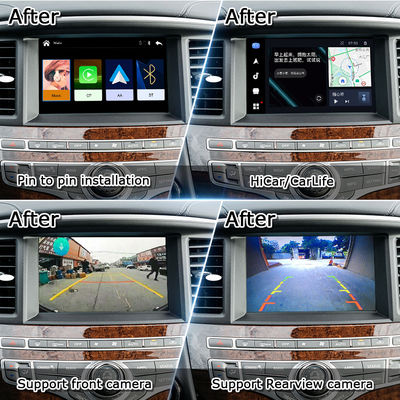 Interfaz CarPlay para Infiniti QX60 JX35 2008-2017 Actualización CarPlay Android Auto, Mirroring, Temperatura del Aire Acondicionado