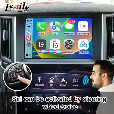 Q50 Q60 OEM Integración del módulo de actualización de Apple CarPlay, duplicación de teléfono móvil, visualización de la temperatura del aire acondicionado, Google Maps, Spotify