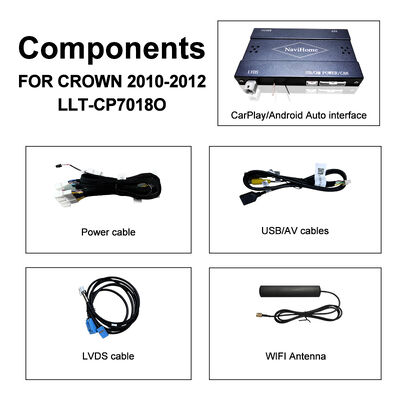 Apple CarPlay Box inalámbrico para Crown S200 RS204 GWS204 URS204 URS206 Majesta XV Athlete Limousine Toyota Integrado con Android Auto