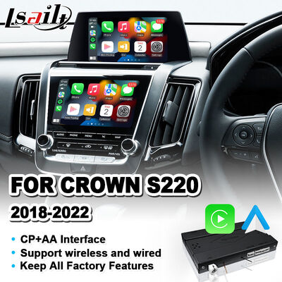 Interfaz Lsailt Wireless Android Auto Carplay para Toyota Crown S220 2018-2022