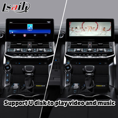 Interfaz Lsailt Wireless Android Auto Carplay para Toyota Land Cruiser 300 GX-R VX-R GR GR-S Sahara ZX VX LC300 2021-2024