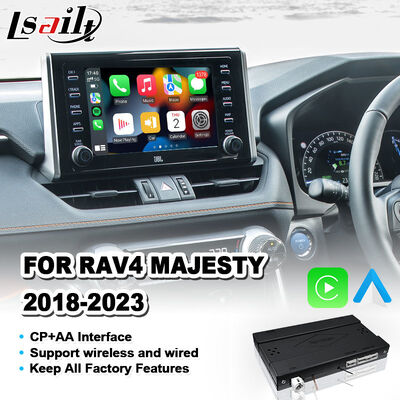 Interfaz Lsailt Android Auto Carplay Inalámbrica para Toyota RAV4 Majesty 2018-2023