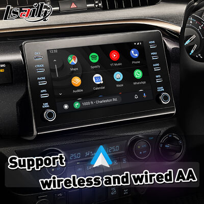 Lsailt Wireless Android Auto Carplay Interface para el Toyota Hilux de 2019 y actuales