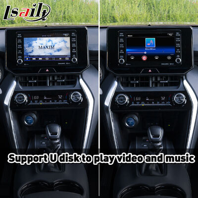 Interfaz Lsailt Wireless Android Auto Carplay para Toyota Venza Harrier 2020-Presente