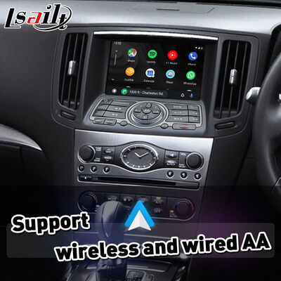 Interfaz Lsailt Wireless Android Auto Carplay para Nissan Skyline 370GT 350GT V36 de 2007-2014