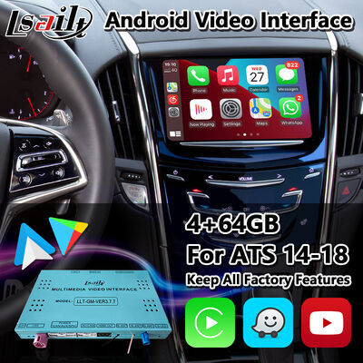 Lsailt Android Carplay Interfaz de vídeo multimedia para el sistema Cadillac ATS CUE 2014-2019
