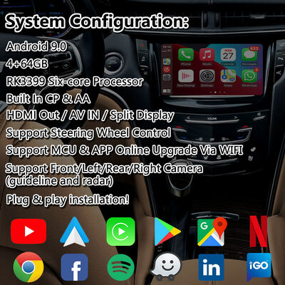 Interfaz de video multimedia Android Lsailt para el sistema CUE Cadillac XTS 2013-2019 con Carplay