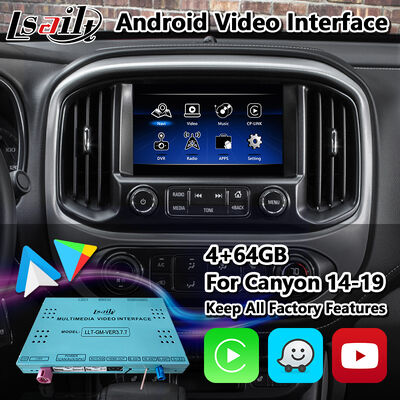 Lsailt Interfaz de vídeo multimedia Android para 2015-2020 Sistema GMC Canyon Intellilink con Carplay