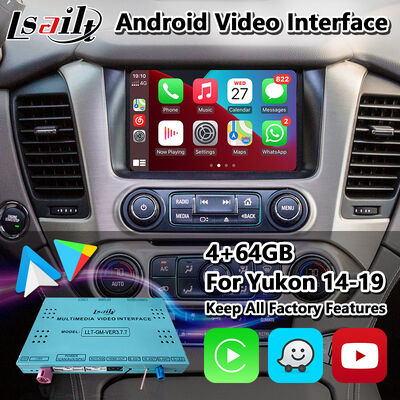 Interfaz de vídeo multimedia de automóviles Android para 2015-2020 Sistema GMC Yukon Intellilink