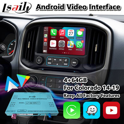 Lsailt Android Auto Carplay Interfaz Multimedia para el 2014-2020 Chevrolet Colorado Mylink Sistema