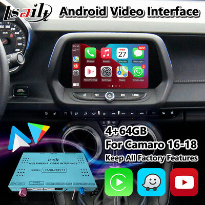 Interfaz multimedia Lsailt Android Navigation Carplay para Chevrolet Camaro