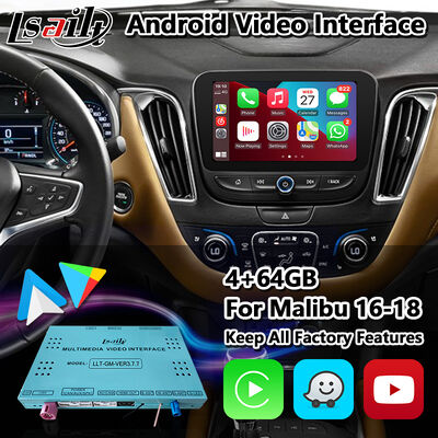 Chevrolet Malibu Android Carplay Interfaz multimedia con navegación automática Android inalámbrica