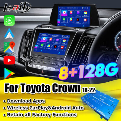 Caja de interfaz OEM de integración y Android CarPlay para Crown S220 2018-2022 con Android Auto, YouTube, Netflix, Google Play