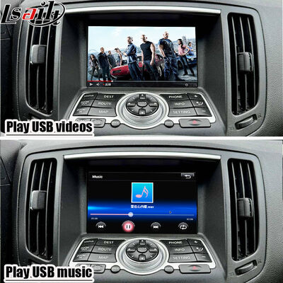 Lsailt 7 pulgadas Wireless Android Auto CarPlay Pantalla para Infiniti G37 G25 G35 Skyline 370GT (V36) Q40 2007-2014 Pantalla táctil de alta definición