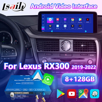 Interfaz video de Lsailt Android Carplay para Lexus RX 300 350 deporte 2019-2022 de 350L 450h 450hL F