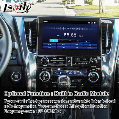 Interfaz de vídeo de Android Carplay para el año 2019 -2023 Toyota Alphard Vellfire JBL High Version