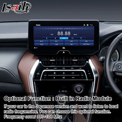 Interfaz de video de navegación de Android Carplay para el módulo de radio de soporte de Toyota Harrier Venza de 2020.