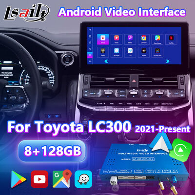 Interfaz de navegación de Android Lsailt para 2021-2024 Toyota Land Cruiser 300 GX-R VX-R GR GR-S Sahara ZX VX LC300