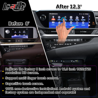 Pantalla de interfaz multimedia de Android Carplay para 2018-2021 Lexus ES 250 ES300h ES350 ES250