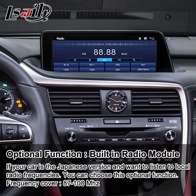 Pantalla de interfaz multimedia de Android Carplay para 2016-2019 Lexus RX Knob RX350 RX450h RX200t RX300