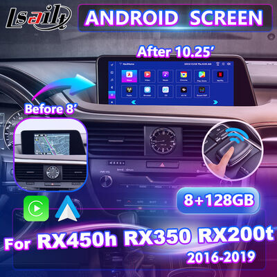 Pantalla Carplay Multimedia Android Lsailt para Lexus RX RX450h RX350 RX200t RX300 RX450L RX350L 2016-2019