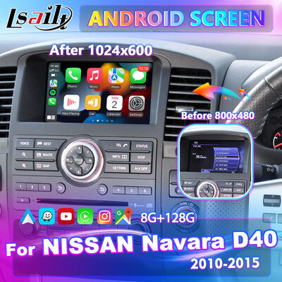 Lsailt Android Carplay pantalla multimedia para el 2010-2015 Nissan Navara D40