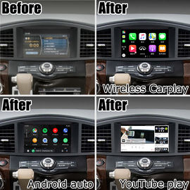 Interfaz de juego de automóviles inalámbrico de sistema Android 13 para Nissan Quest RE52 Elgrand E52 2011-2020