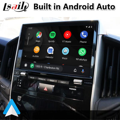 Interfaz video de 4+64GB Android Carplay para el tacto 3 del Toyota Land Cruiser LC200 LC-GT GXR 2018-2021