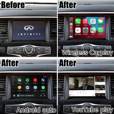 Interfaz automática de carplay para Android Multimedia Box Interfaz de video Infiniti QX80 2018