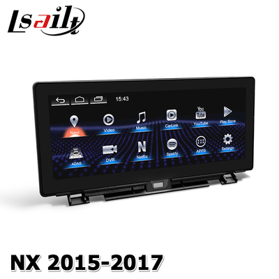 Lexus NX200t 10.25 Actualización de pantalla táctil Procesador Hexa Android Auto Carplay inalámbrico