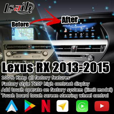 10.25 pulgadas Lexus Android pantalla con Carplay Android Auto Lsailt para RX350 RX450h