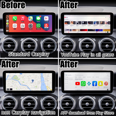 Sgs video de la caja del interfaz 4GB RAM AI de las multimedias de Android 10 para Mercedes con Carplay