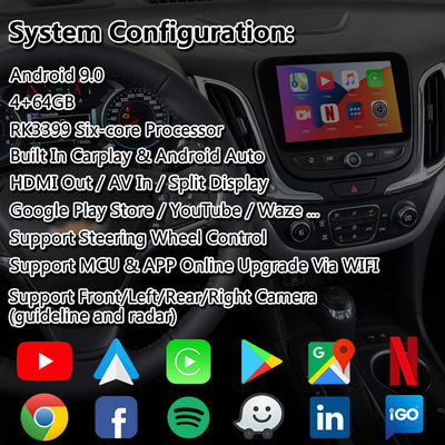 Lsailt Android Carplay Interfaz multimedia para el sistema Chevrolet Equinox Traverse Mylink
